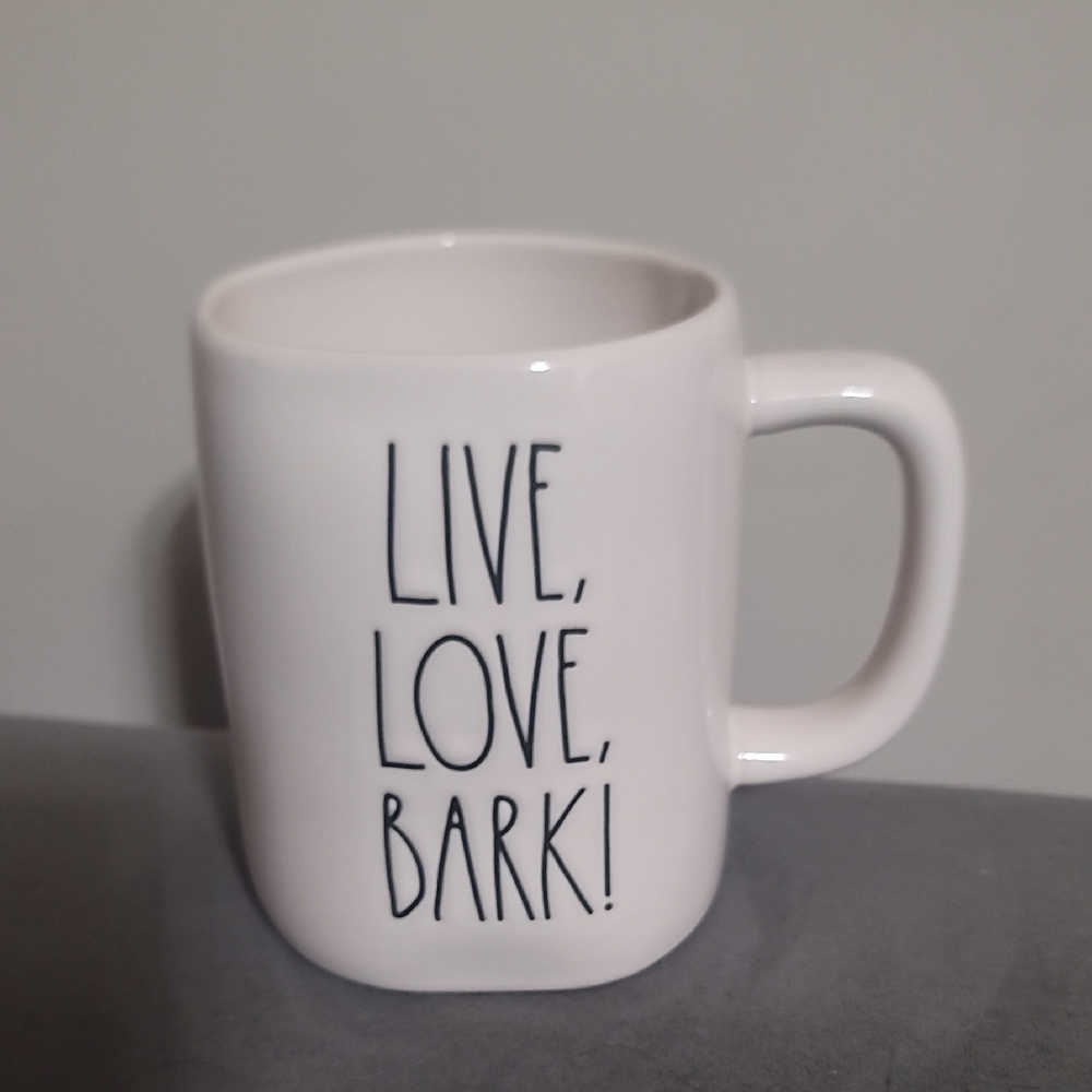 Rae Dunn "Live, Love, Bark" Mug